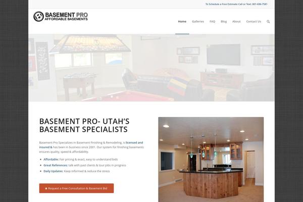 Enfold theme site design template sample