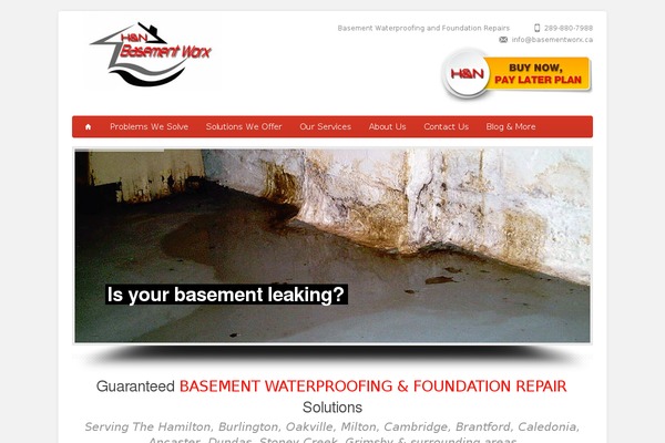 basementworx.ca site used Basement-worx