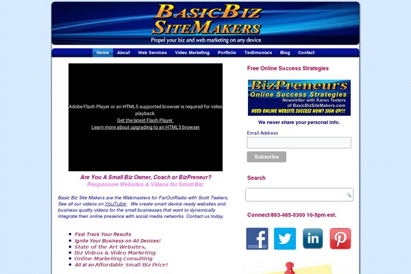 basicbizsitemakers.com site used Basicbiztemplate11l