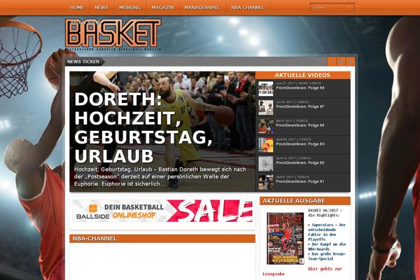 Basket theme site design template sample