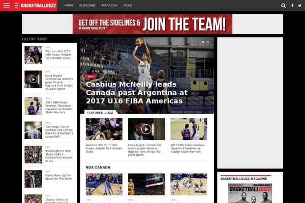 basketballbuzz.ca site used Flex Mag