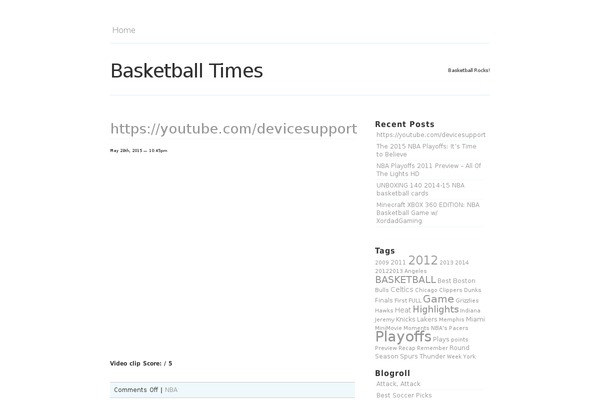 WordPress website example screenshot
