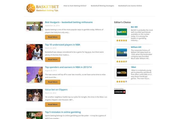 basketbet.net site used Afftheme