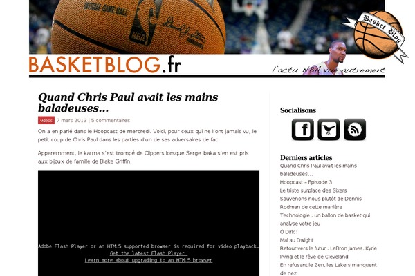 basketblog.fr site used Rockstar