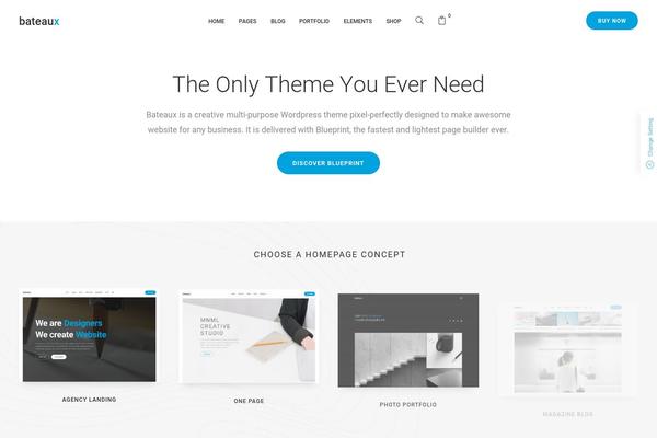 Bateaux theme site design template sample