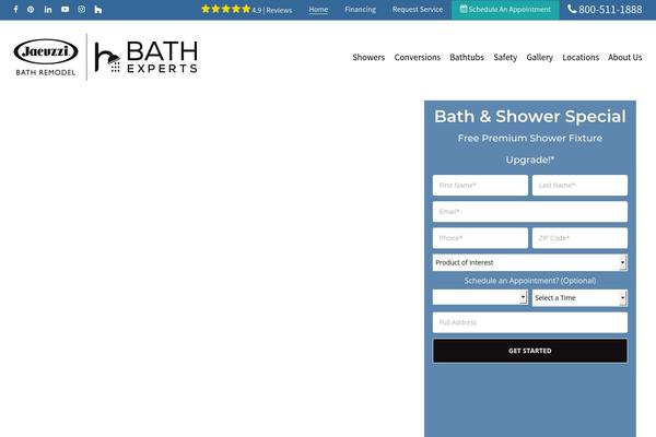 bathexperts.com site used Salient