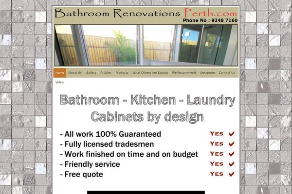 bathroomrenovationsperth.com site used Brp