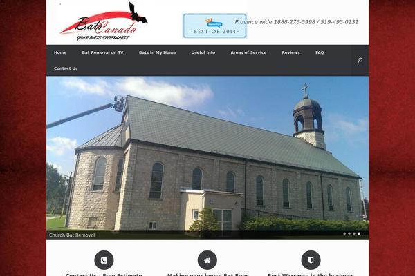 Vantage theme site design template sample