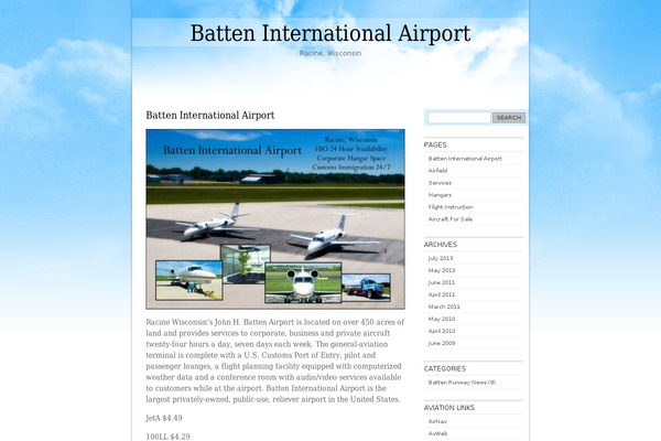 battenairport.aero site used Blueclouds