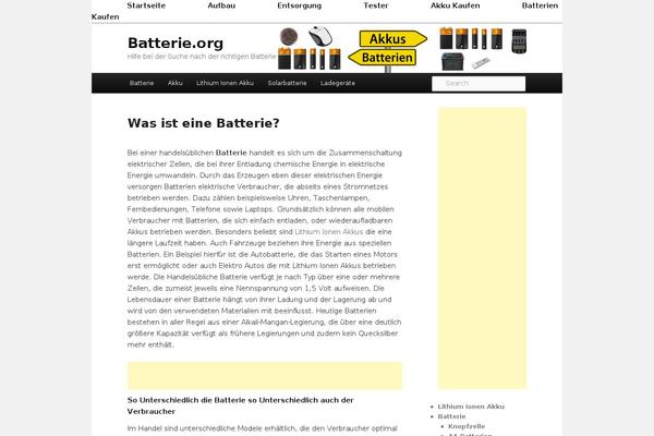 batterie.org site used Mytheme