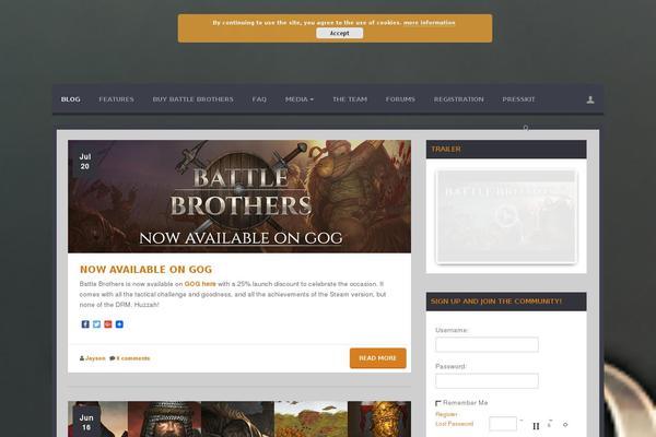 Oblivion theme site design template sample