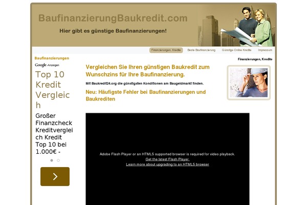 baufinanzierungbaukredit.com site used Baukredite