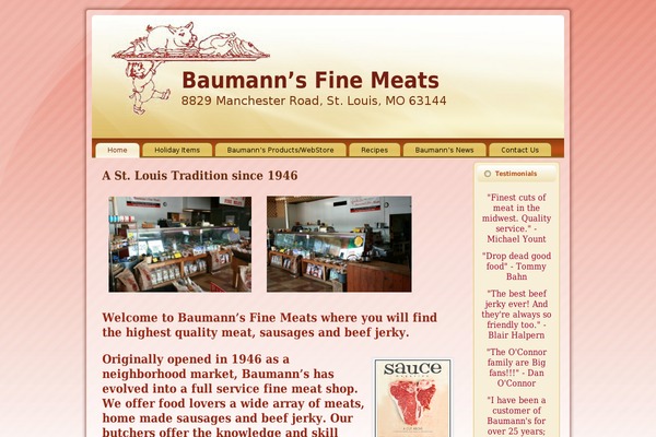 baumannsfinemeats.com site used Baumanns_fine_meats_theme