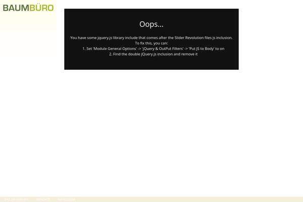 baumbuero.ch site used B-theme
