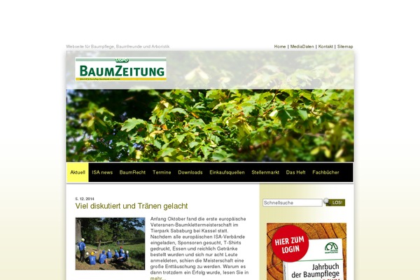 baumzeitung.de site used Theissue-child