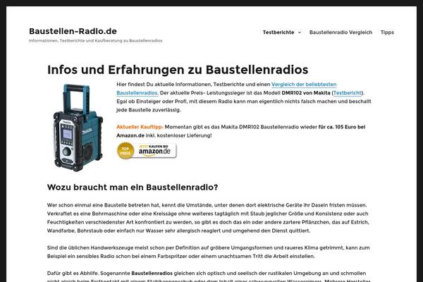 WordPress website example screenshot
