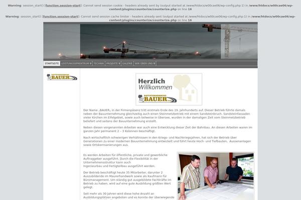WordPress website example screenshot