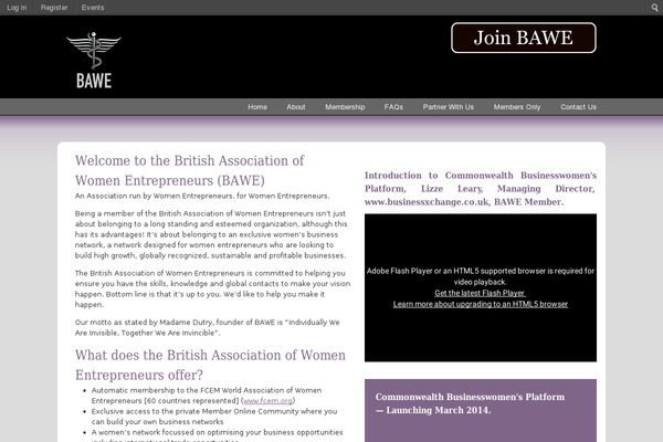 bawe-uk.org site used Bawe