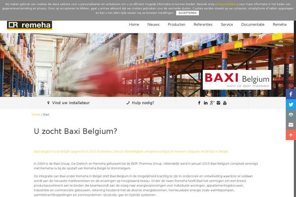 baxi.be site used Remeha