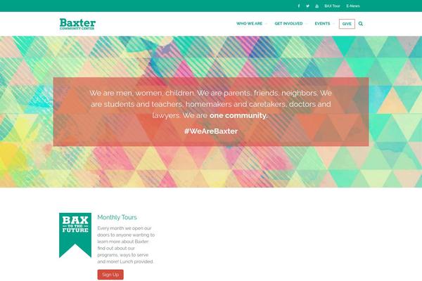 baxtercommunitycenter.org site used Rt Theme 16