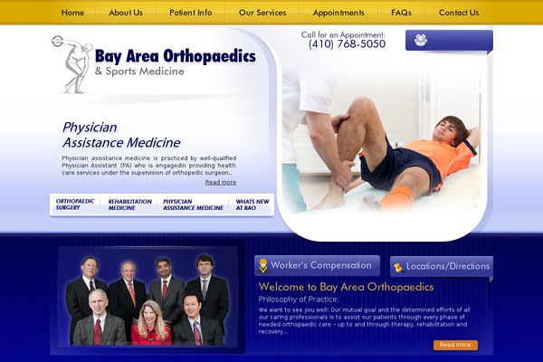 bayareaorthopaedics.com site used Bay-area