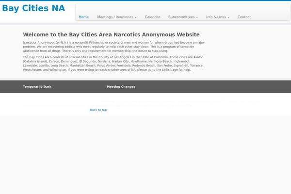 WordPress website example screenshot