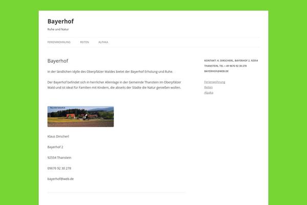 WordPress website example screenshot