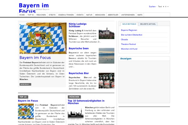 WordPress website example screenshot