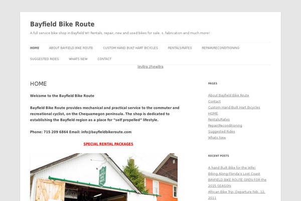 Twenty Twelve theme site design template sample