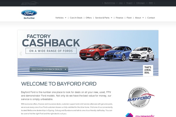 bayfordford.com.au site used Ford