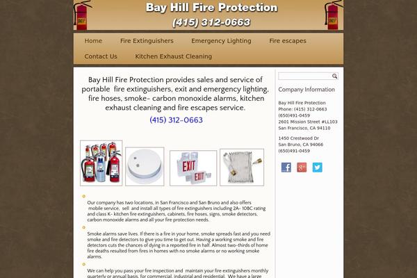 bayhillfire.com site used Bhill