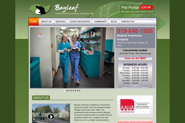 Bayleaf theme site design template sample
