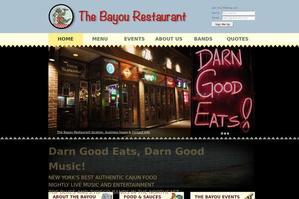 bayourestaurantny.com site used Bayou