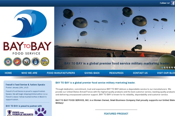 baytobayfoodservice.com site used Bay-to-bay