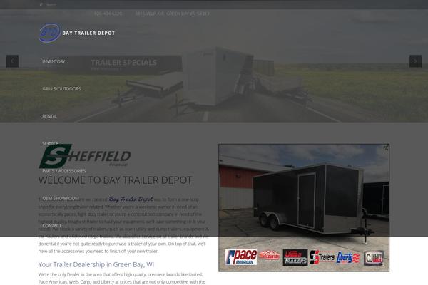 baytrailerdepot.com site used Automotive Car Dealership Business WordPress Theme