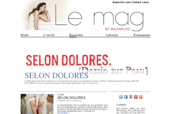 bazarchic-mag.fr site used Bzctheme