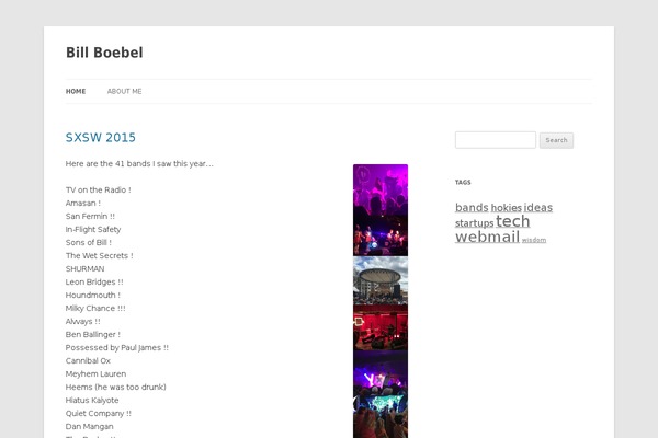Twenty Twelve theme site design template sample