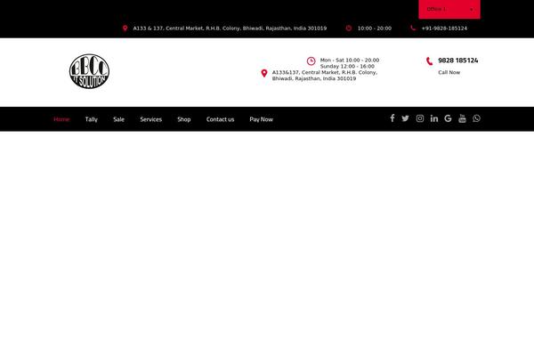 WordPress website example screenshot