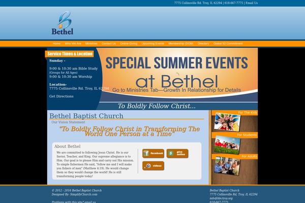 bbctroy.org site used Bethel-troy-blue