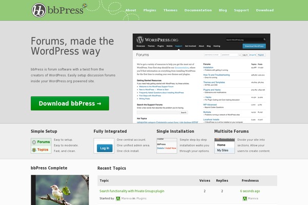bbpress.org site used Bb-base