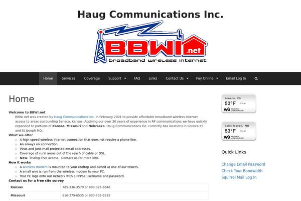 WordPress website example screenshot
