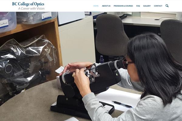bccollegeofoptics.ca site used Bcco