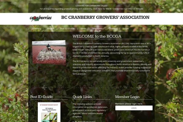 bccranberrygrowers.com site used Cranberries