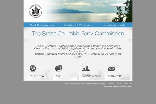 bcferrycommission.com site used Bcferry