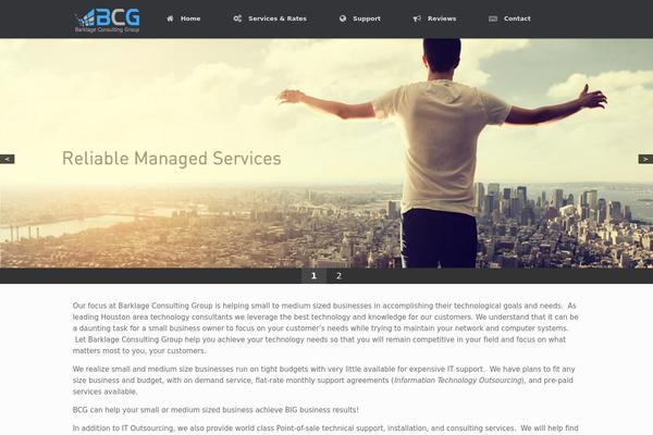 Vantage theme site design template sample