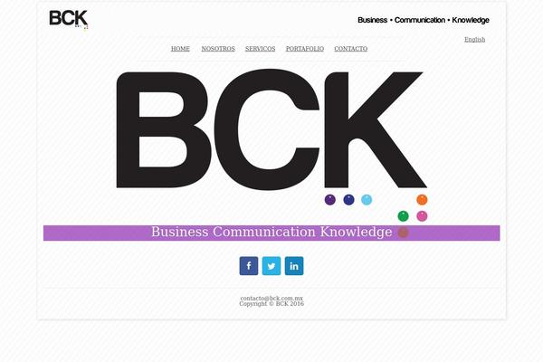 bck.com.mx site used Wallstreet