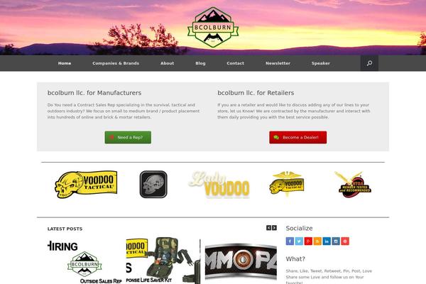 Vantage theme site design template sample