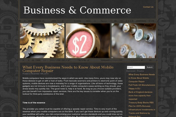 bcommerce.net site used Steampunk
