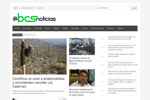 bcsnoticias.mx site used Herald