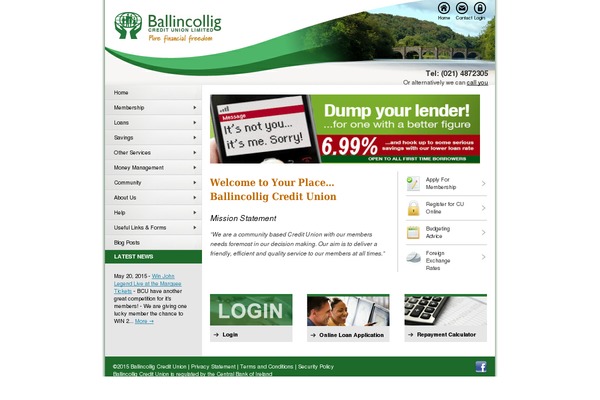 bcu.ie site used Wellington-cree-theme